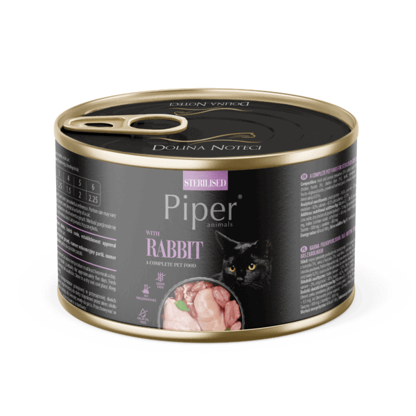 Piper Cat Piper Sterilised 185 г кастрирани заек / 12 бр. СТЕК