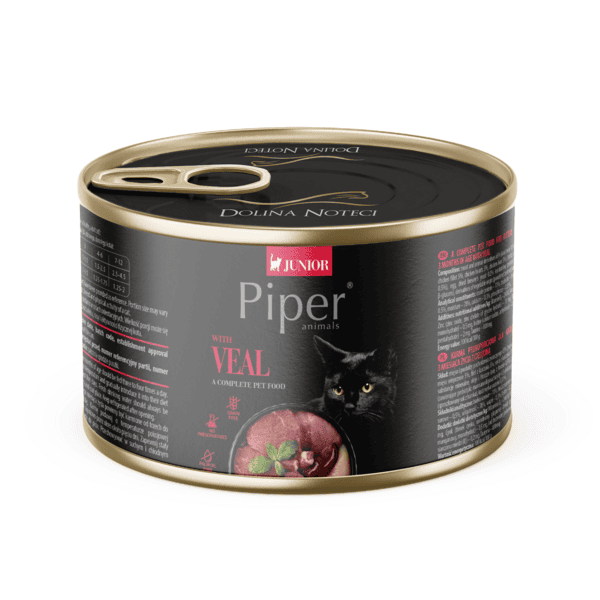 Piper Cat Junior 185 г телешко / 12 бр. СТЕК