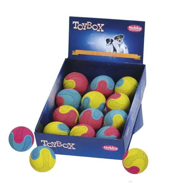Играчка плътна гума топка BICO ø6.5 см.