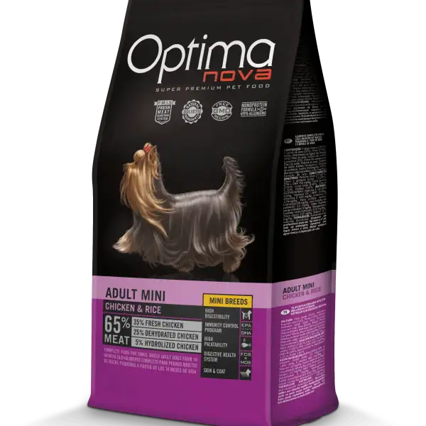 OPTIMA NOVA ADULT MINI CHICKEN & RICE - Пиле и ориз 6кг