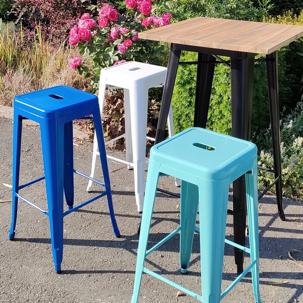 Barkruk | wit - Afbeelding 2