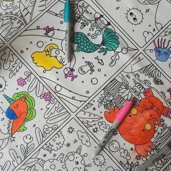 Hule para colorear