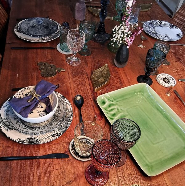 Bittersoet feestverhuur - groene serveerschaal te huur