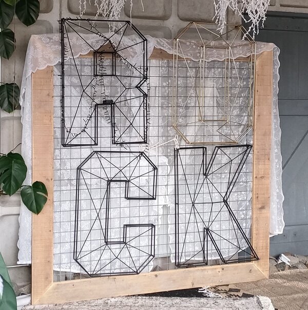 Grote geometrische letters - R O C K - Afbeelding 3