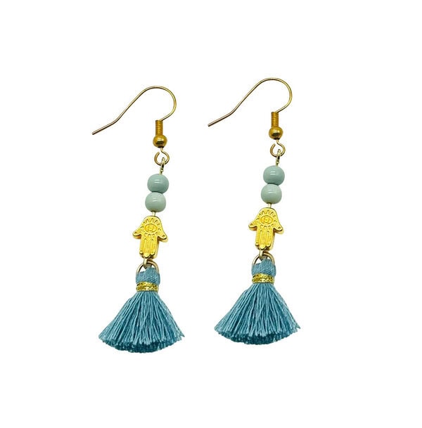 Earrings hippie hamsa