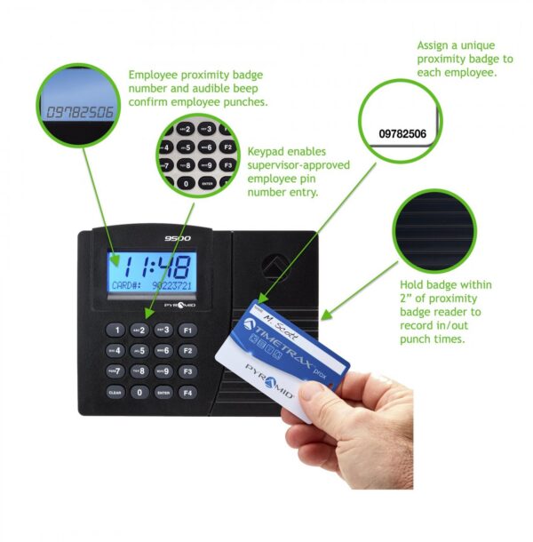 TimeTrax Elite Proximity Time Clock with Ethernet Connectivity