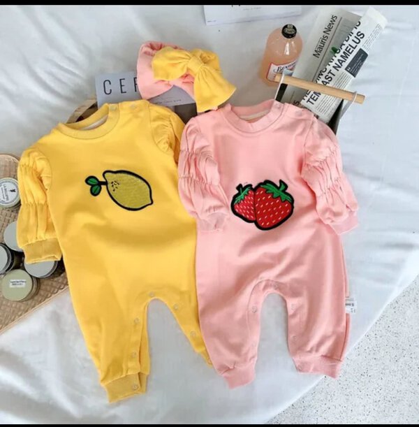 ⁦بدلة حديثي الولادة من قطن مصفّى ملابس أطفال ملابس مناسبة لجميع الفصول ملابس زحف مناسبة لجميع الفصول⁩ - الصورة ⁦2⁩