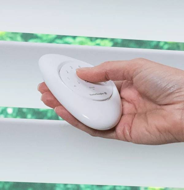 Wireless remote control for smart home system, hand-held electronic device for convenience.