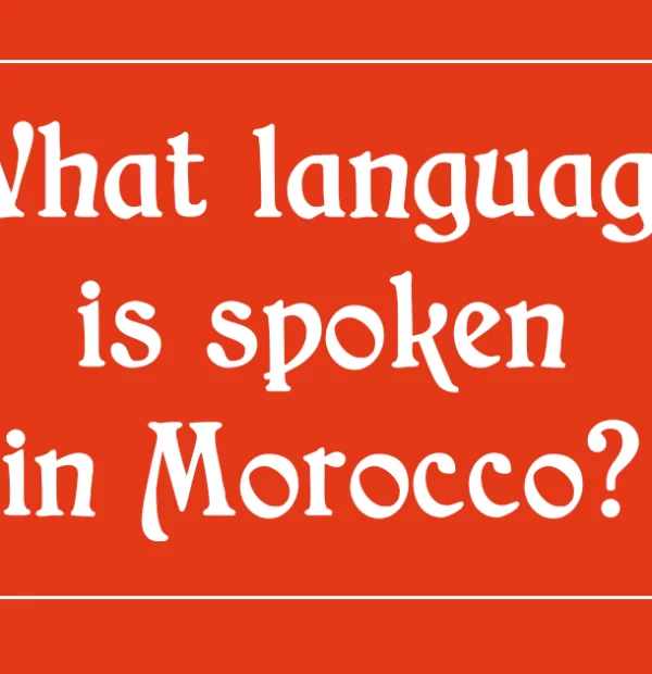 Language in Morocco