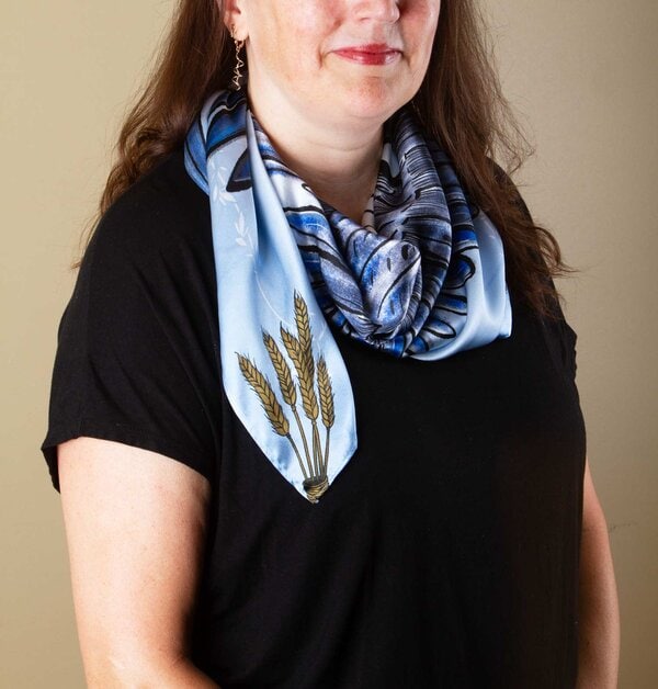 Grace in Flight Silk Scarf - Image 5
