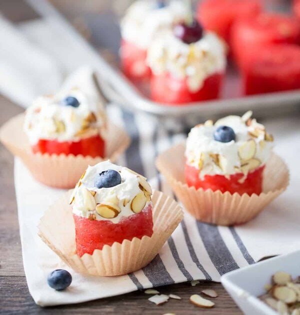 Watermelon Cakes ready to serve