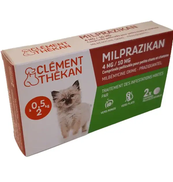 Clement Thekan Milprazikan Chaton Boite 2 Comprimes