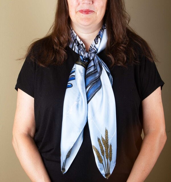 Grace in Flight Silk Scarf - Image 4