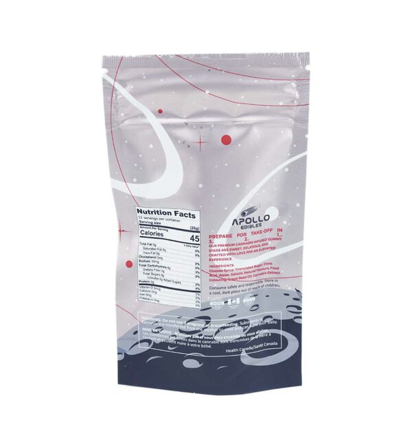 * New * Apollo Edibles – Sour Strawberry Shooting Stars 3000mg THC Sativa - Image 3