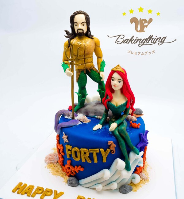 เค้ก 3 มิติ Aqua man