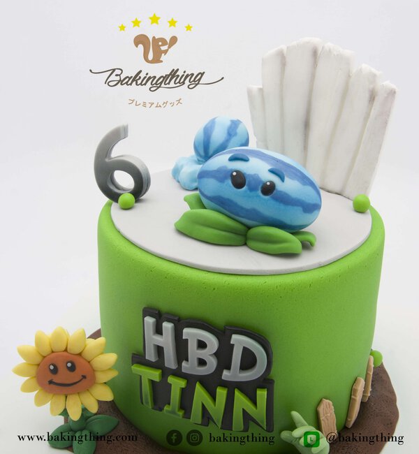เค้ก 3 มิติ Plants vs Zombies