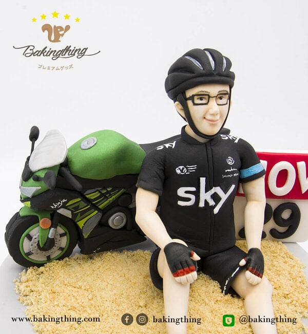 เค้ก 3 มิติ ผู้ชาย มอเตอร์ไซด์