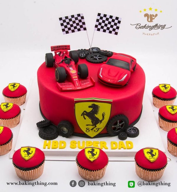 เค้ก 3 มิติ Ferrari