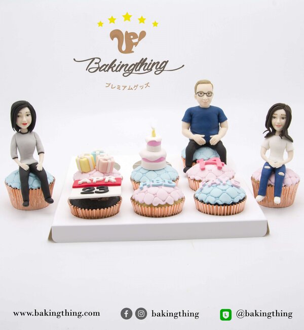 คัพเค้ก 3 มิติ ครอบครัว