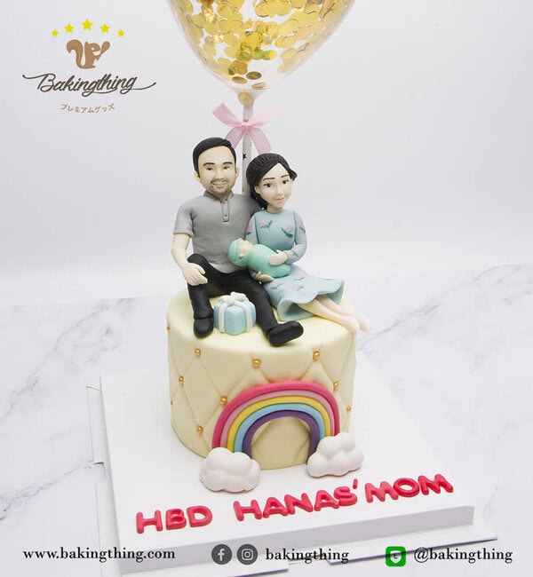 เค้ก 3 มิติ ครอบครัว