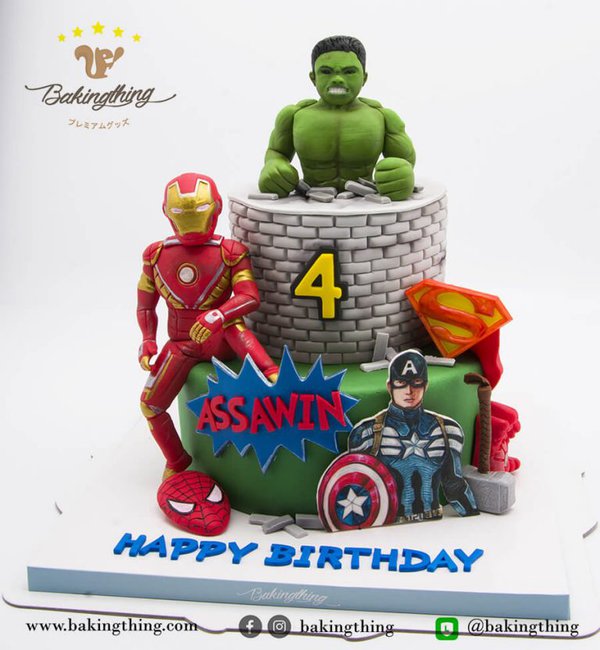 เค้ก 3 มิติ Superhero