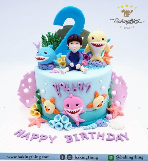เค้ก 3 มิติ Baby shark