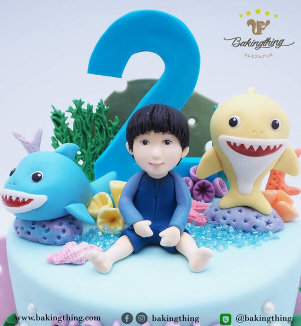 เค้ก 3 มิติ Baby shark
