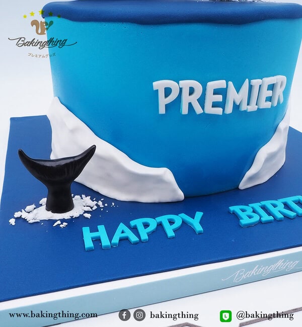 เค้ก 3 มิติ ปลาโลมา