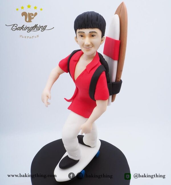 เค้ก 3 มิติ ผู้ชายเล่น Surfskate