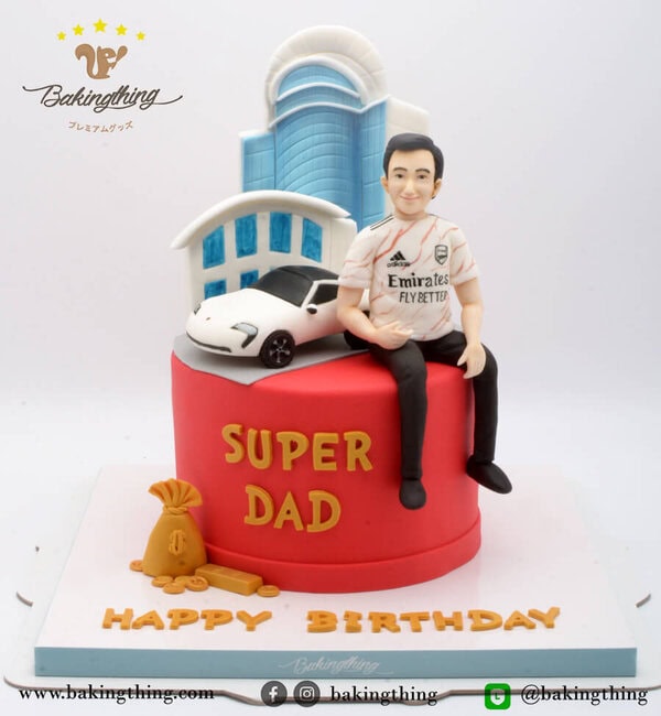 เค้กวันเกิด super dad