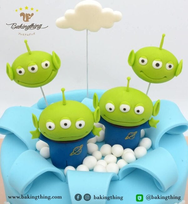 เค้ก 3 มิติ Little Green man