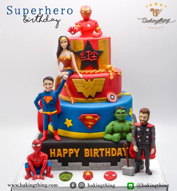 เค้ก 3 มิติ Superhero