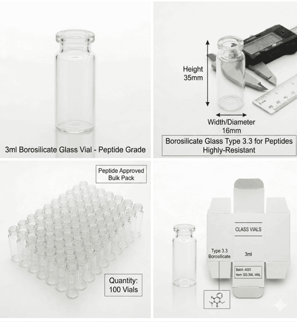 3ml peptide vials 100pcs