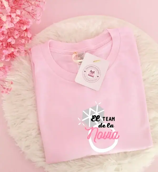 Camiseta Team Bride Diamante Plata