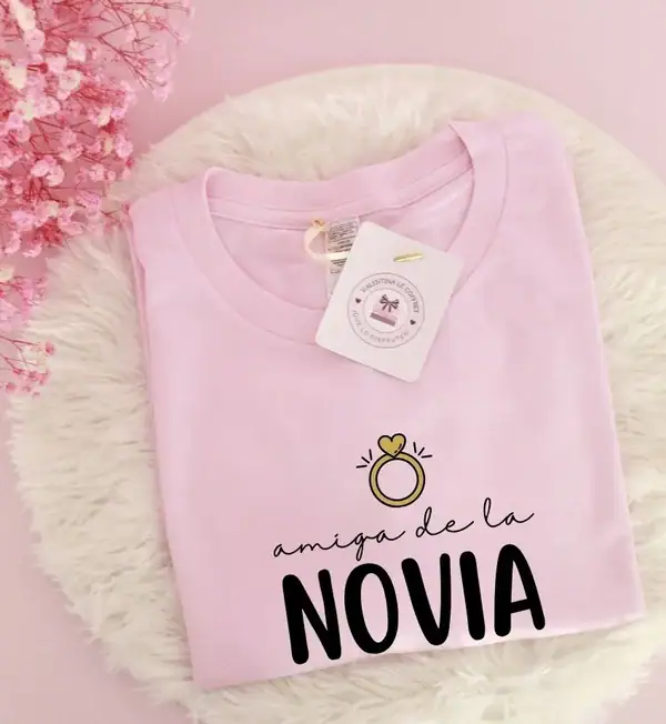 Camiseta Team Bride Anillo Dorado
