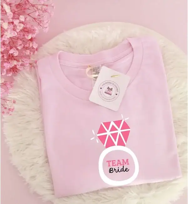 Camiseta Team Bride Anillo Blanco