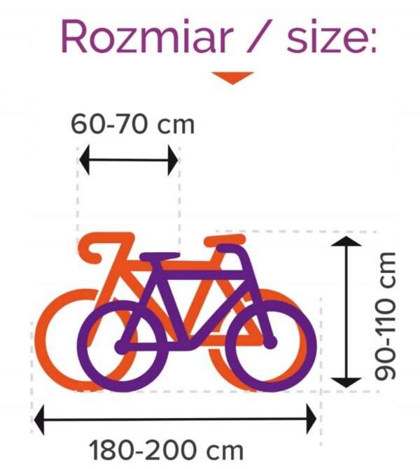 PURE Pokrowiec plandeka całoroczna na podwójny rower - obrazek 3