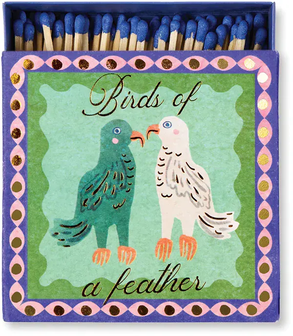 Cerillas "Birds of a feather"