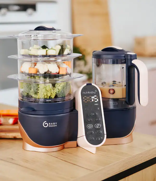 Babymoov - Robot culinaire multifonctions Nutribaby(+) Green Babycook & Accessoires