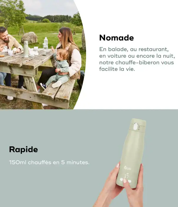 BabyMoov - Chauffe-biberon nomade rechargeable Moov & Feed – Image 5