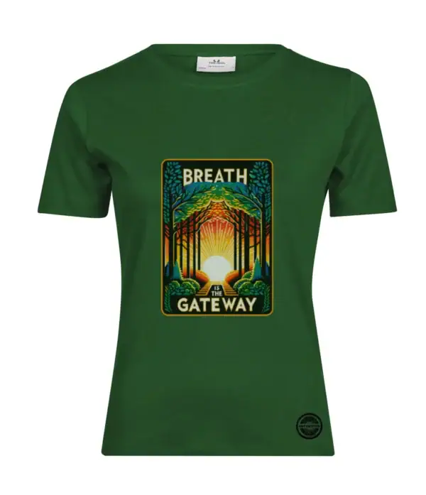 Koszulka damska „Breath is the Gateway” Stan : Obecność