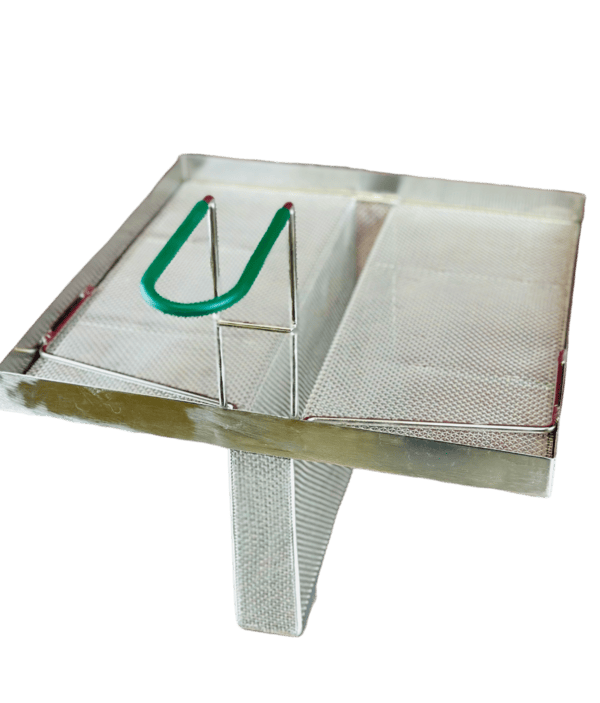 Quality Industries Stainless Steel Sediment Tray, 342mmx342mm, 160mmx45mm U Shaped Offset - Image 3