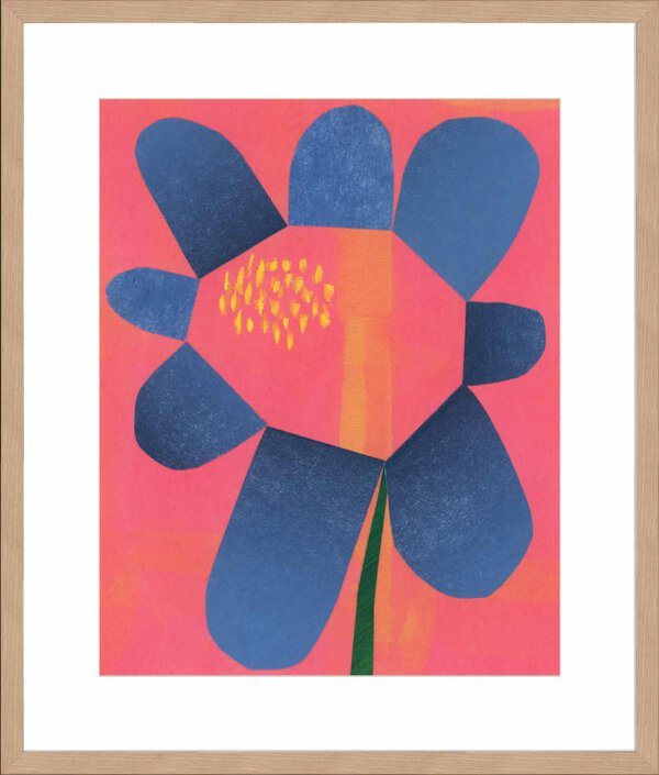 Flower Collage 3 - 10cm Mount Board Lg. Box Natural