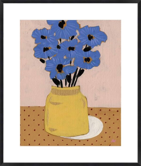 Blossoming Blues - 10cm Mount Board - Image 3