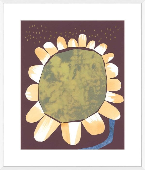 Flower Collage 4 - 10cm Mount Board Box White