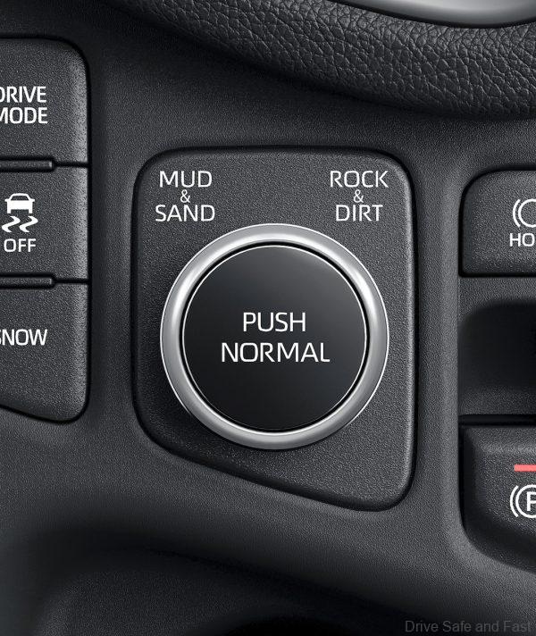 Toyota Yaris Cross drive mode selector