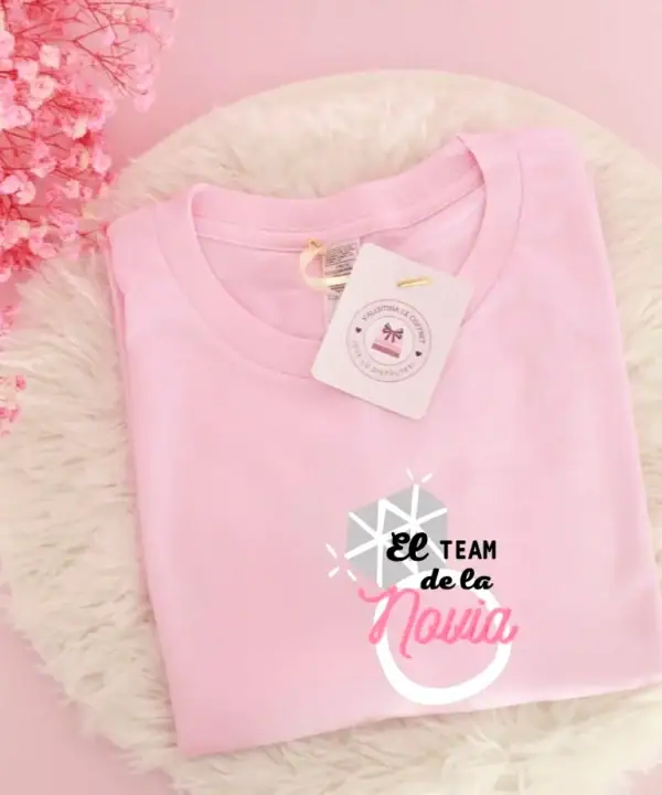 Camiseta Team Bride Diamante Plata