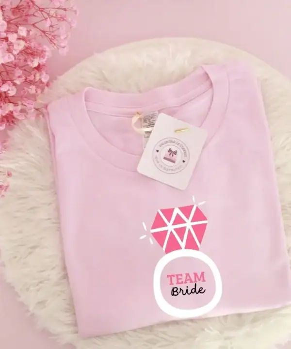 Camiseta Team Bride Anillo Blanco