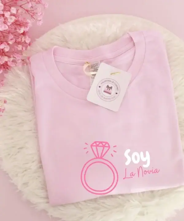 Camiseta Despedida de Soltera Anillo Rosa