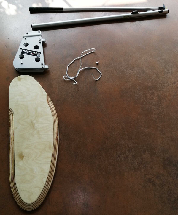 GOUVERNAIL COMPLET 420 NON - MONTE AVEC STICK P/ AIGUI D8MM